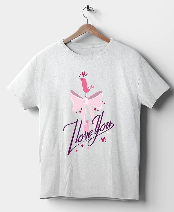 Camiseta I love you - Lazo