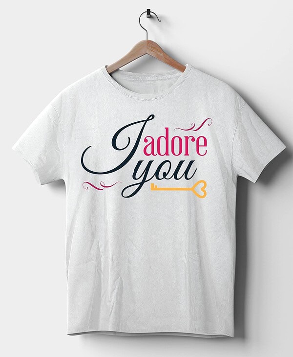 Camiseta I adore you
