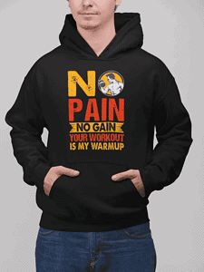 Sudadera No pain No gain (1) – Imagen de producto
