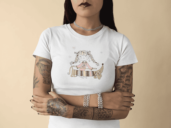 Camiseta Girl Dog