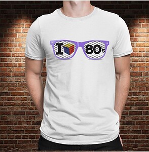 Camiseta Gafas 80´s – Imagen de producto