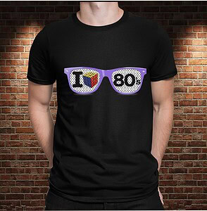 Camiseta Gafas 80´s – Imagen de producto
