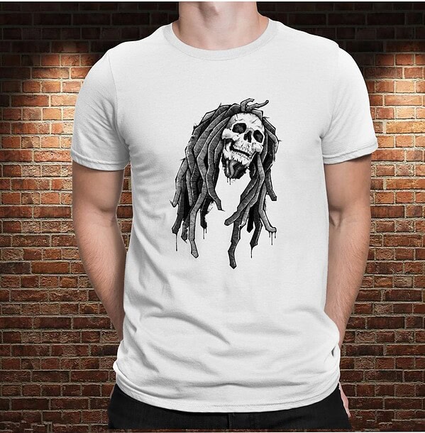 Camiseta Calavera Reggae