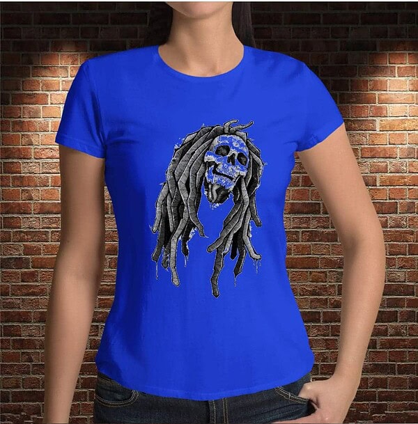 Camiseta Calavera Reggae - Imagen 4