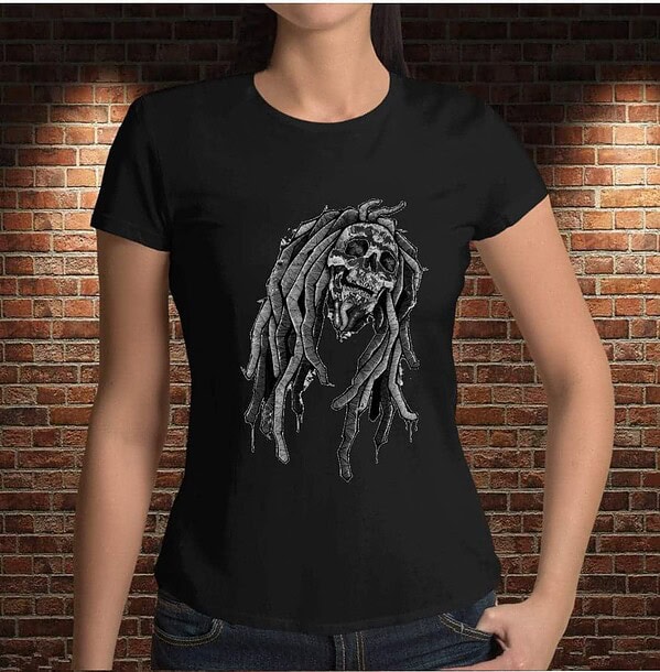 Camiseta Calavera Reggae - Imagen 7
