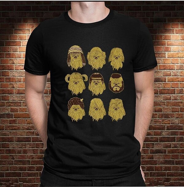 Camiseta Faces S. Wars