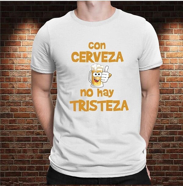 Camiseta con Cerveza no hay Tristeza - Imagen 4