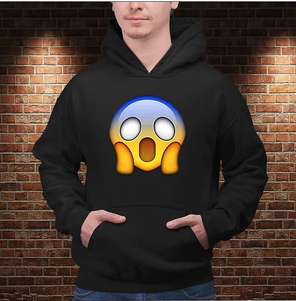 Sudadera Emoji En Pánico - Imagen 3