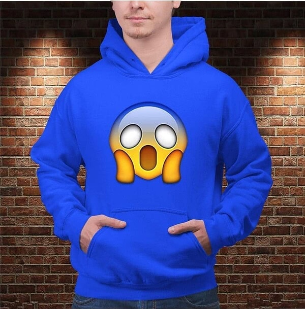 Sudadera Emoji En Pánico - Imagen 4