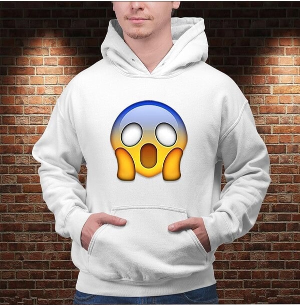 Sudadera Emoji En Pánico - Imagen 5