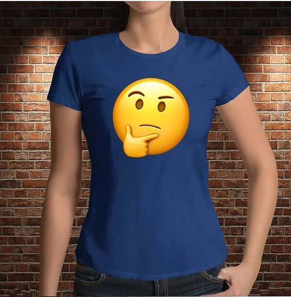 Camiseta Emoji Pensativo - Imagen 2