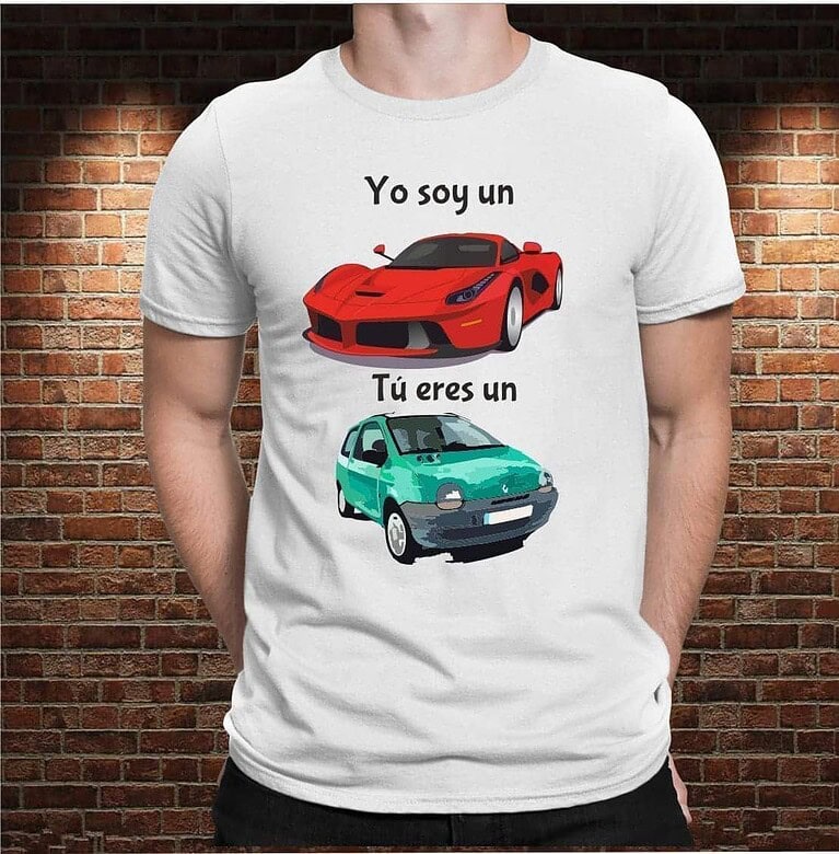 Camiseta Yo soy un Ferrari y tú un Twingo – Imagen de producto