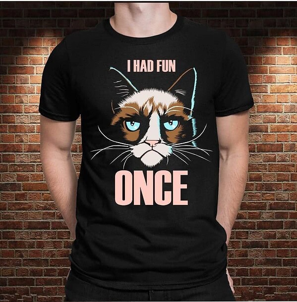 Camiseta Gato Divertido