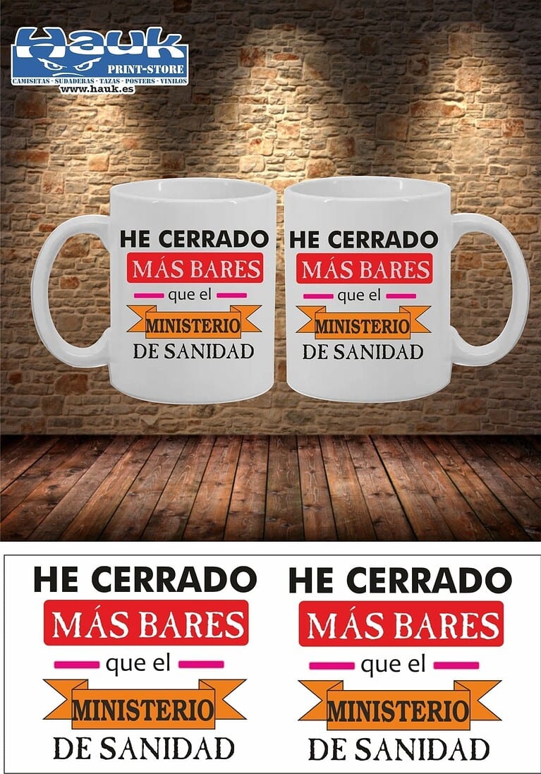 Taza He Cerrado más Bares que el Ministerio de Sanidad – Imagen de producto