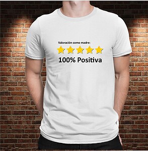 Camiseta Mamá 100% Positiva – Imagen de producto