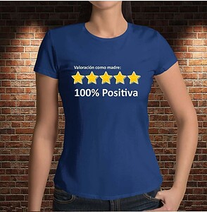 Camiseta Mamá 100% Positiva – Imagen de producto
