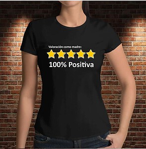 Camiseta Mamá 100% Positiva – Imagen de producto