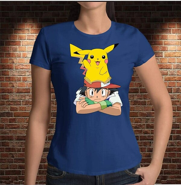 Camiseta Ash y Pika. 2 - Imagen 7