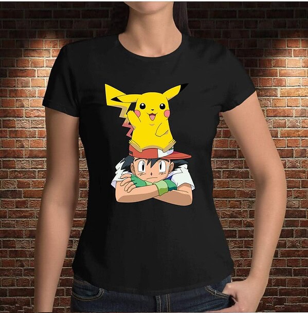 Camiseta Ash y Pika. 2 - Imagen 8