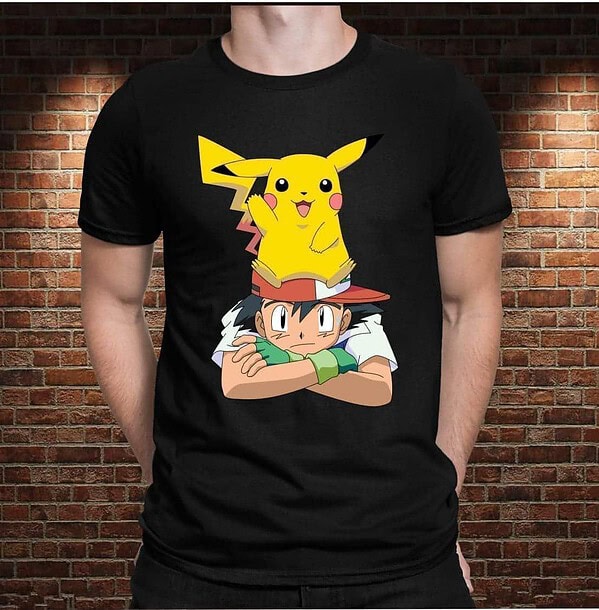 Camiseta Ash y Pika. 2 - Imagen 9