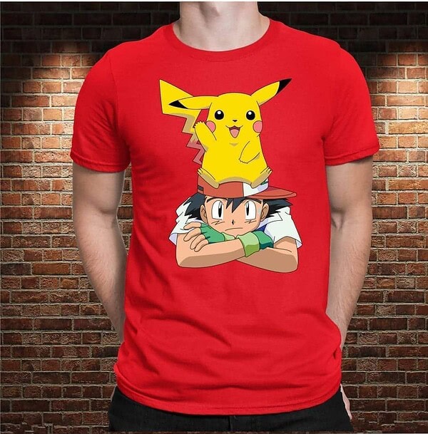 Camiseta Ash y Pika. 2 - Imagen 2