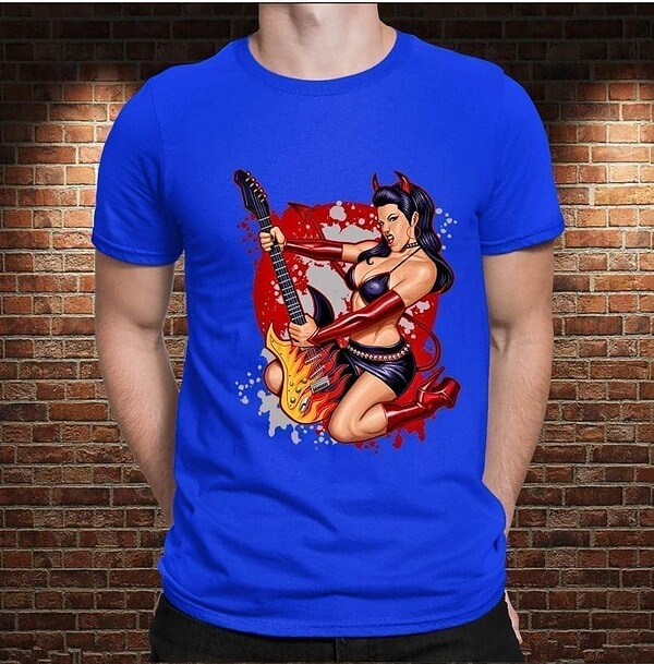 Camiseta Mujer Rockera