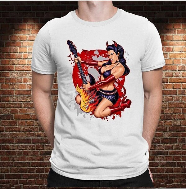 Camiseta Mujer Rockera - Imagen 3