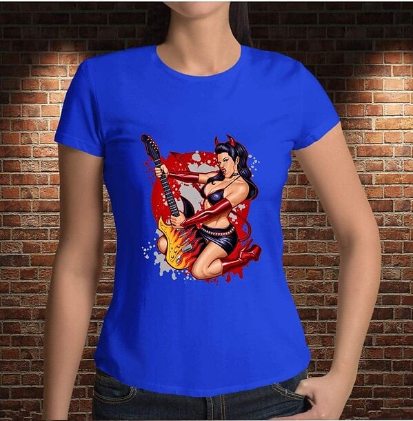 Camiseta Mujer Rockera - Imagen 4