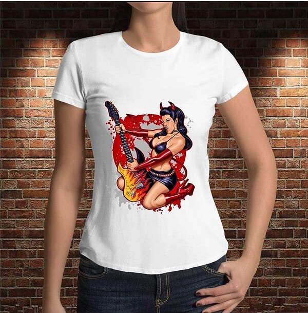 Camiseta Mujer Rockera - Imagen 5