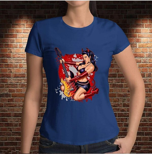 Camiseta Mujer Rockera - Imagen 6