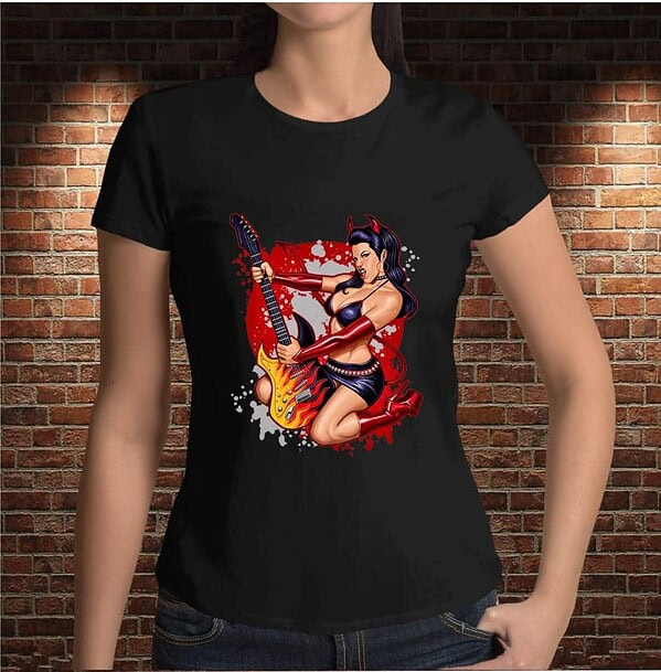 Camiseta Mujer Rockera - Imagen 7