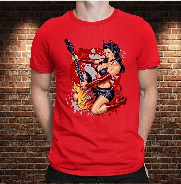 Camiseta Mujer Rockera - Imagen 2