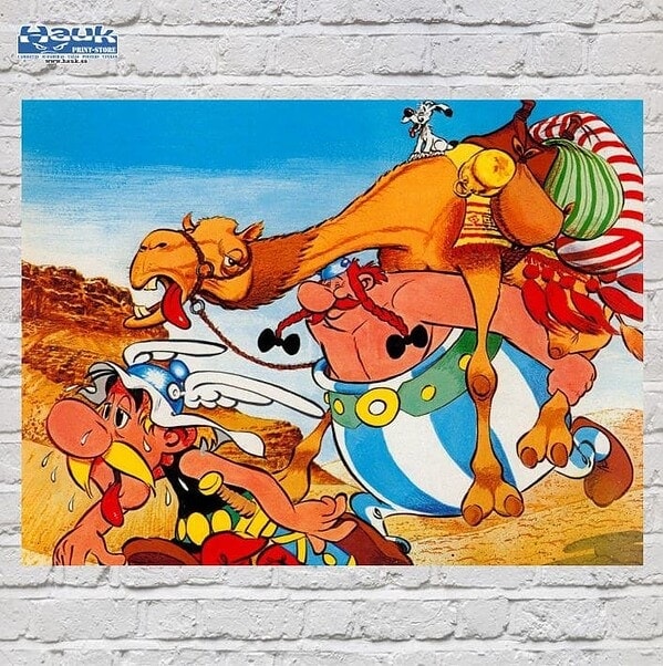 Póster Personajes dibujos Galia