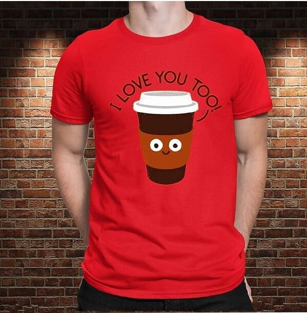 Camiseta Coffee, I Love You Too
