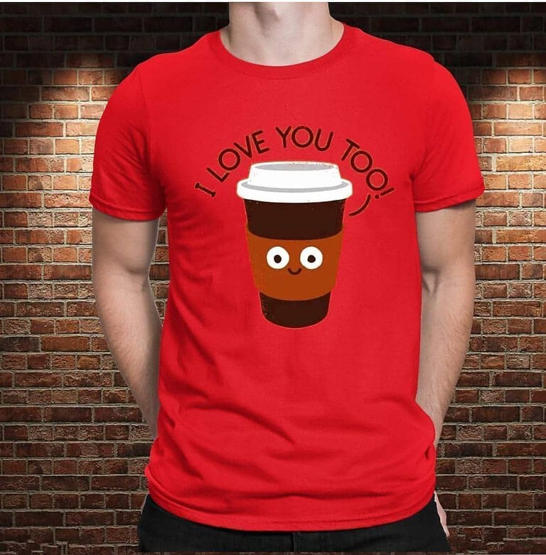 Camiseta Coffee, I Love You Too – Imagen de producto