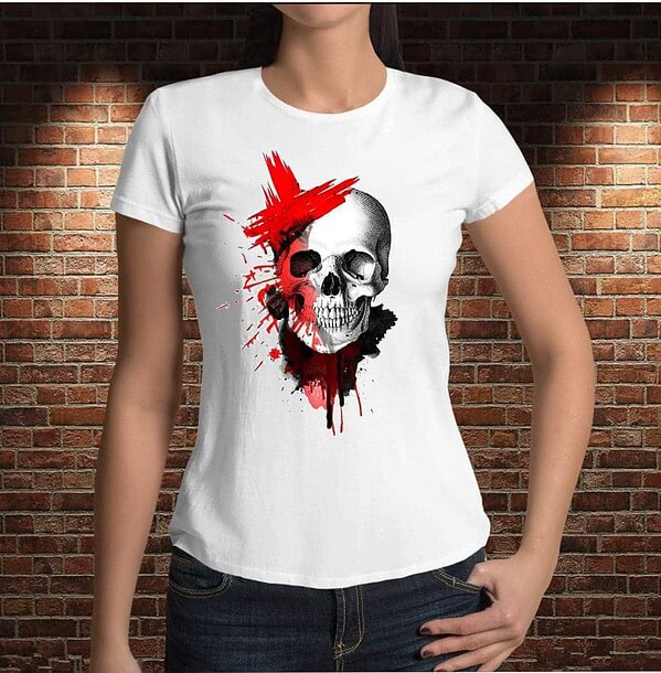 Camiseta Calavera Red - Imagen 2