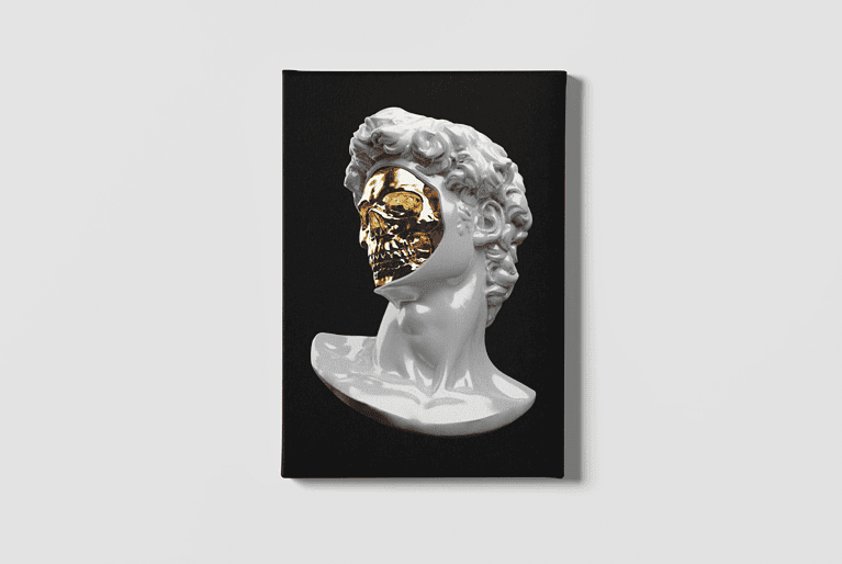 Lienzo Escultura Hipster 4 – Imagen de producto