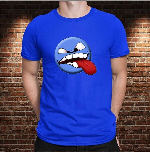 Camiseta Cara Azul