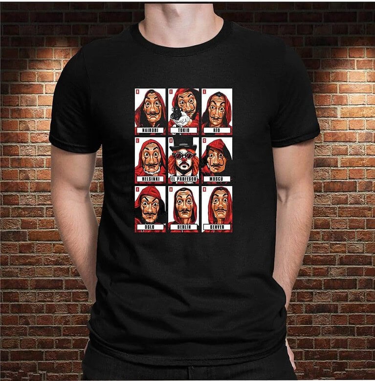 Camiseta La Casa - Personajes – Imagen de producto