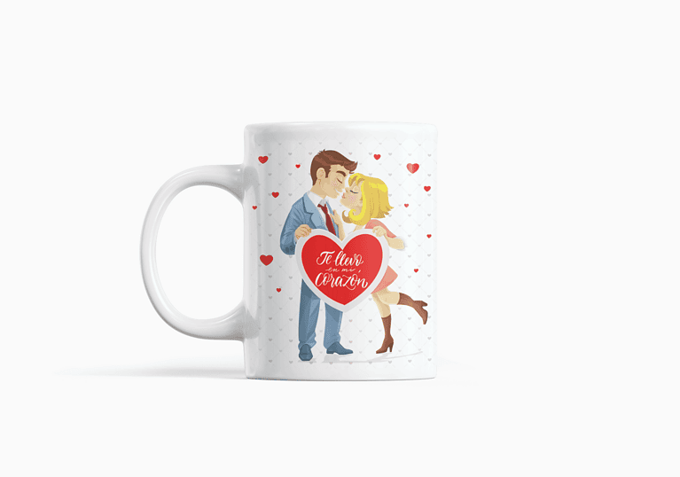 Taza Te llevo en mi Corazón – Imagen de producto
