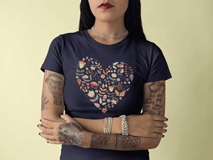 Camiseta Flower Heart – Imagen de producto