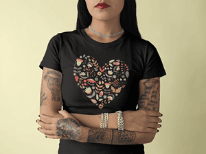 Camiseta Flower Heart – Imagen de producto