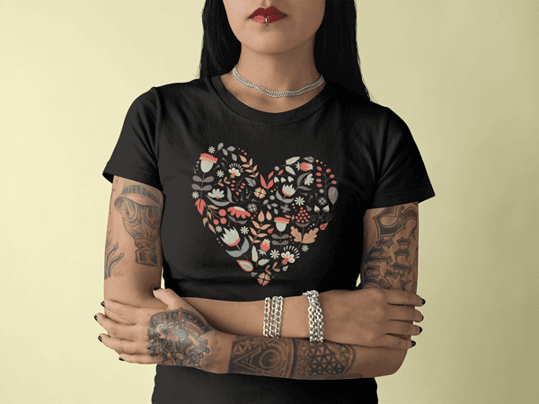 Camiseta Flower Heart - Imagen 2