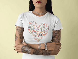 Camiseta Flower Heart – Imagen de producto