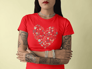 Camiseta Flower Heart – Imagen de producto