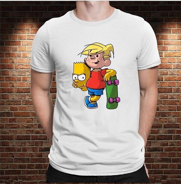 Camiseta Personajes Dani vs Bart - Imagen 4