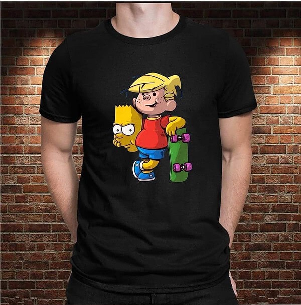 Camiseta Personajes Dani vs Bart