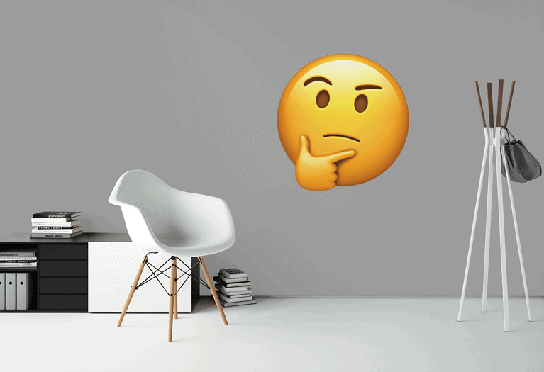 Vinilo Emoji Pensativo – Imagen de producto