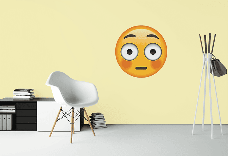 Vinilo Emoji Vergonzoso – Imagen de producto