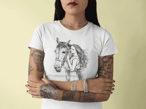 Camiseta Girl Horse